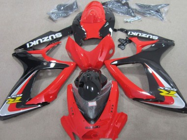 Achetez Carénages Moto Suzuki GSXR 600 2006-2007 - Rouge Argent Noir Brillant Jaune