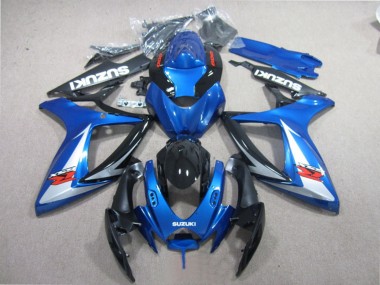 Achetez Carénages Moto Suzuki GSXR 600 2006-2007 - Bleu Blanc Noir Brillant Rouge