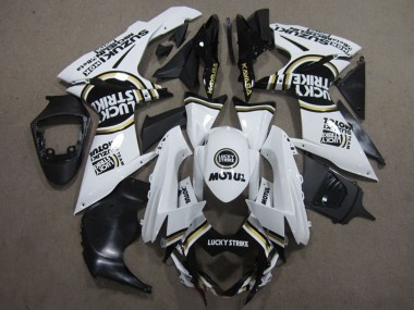 Achetez Carénages Moto Suzuki GSXR 600 2011-2024 - Blanc Noir Motul Lucky Strike
