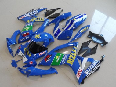 Achetez Carénages Moto Suzuki GSXR 750 2006-2007 - Bleu Blanc Vert Noir Or Rizla