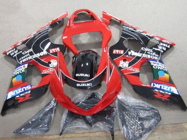 Achetez Carénages Moto Suzuki GSXR 1000 2000-2002 - Rouge Noir Bleu DENSO