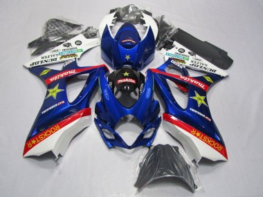 Achetez Kits Carénage Moto Suzuki GSXR 1000 2007-2008 - Blanc Bleu Rouge Noir Rockstar
