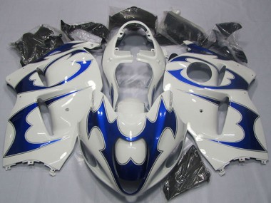 Achetez Kits Carénage Moto Suzuki GSXR 1300 Hayabusa 1996-2007 - Blanc Bleu