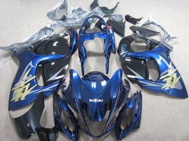 Achetez Carénages Moto Suzuki GSXR 1300 Hayabusa 2008-2020 - Bleu Blanc Or Décalque