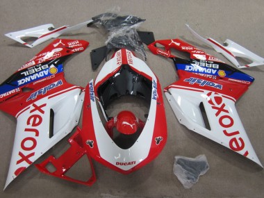 Achetez Carénages Moto Ducati 1098 2007-2014 - Blanc Rouge Bleu Noir Valsir Xerox