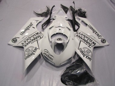 Achetez Carénages Moto Ducati 1098 2007-2014 - Blanc Jack Daniels