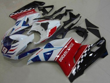 Achetez Carénages Moto Ducati 1098 2007-2014 - Blanc Rouge Noir Bleu Corse 69