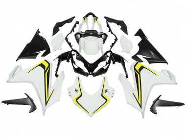 Achetez Carénages Moto Honda CBR500R 2022-2023 - Blanc Jaune Néon Noir Mat