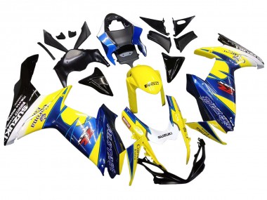 Achetez Carénages Moto Suzuki GSXR 600/750 2011-2024 - Jaune Bleu Blanc Noir Corona Extra Alstare