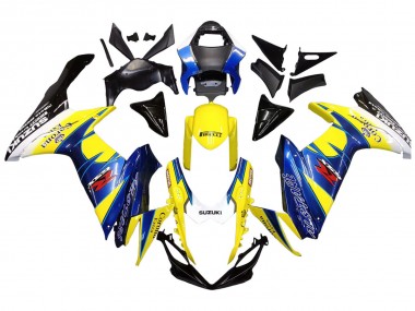 Achetez Carénages Moto Suzuki GSXR 600/750 2011-2024 - Jaune Bleu Blanc Noir Corona Extra Alstare