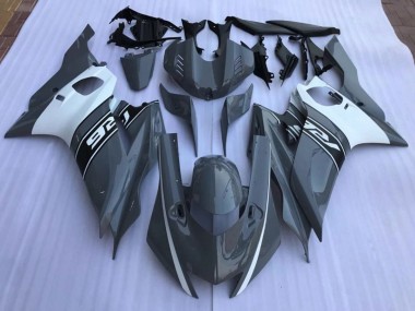 Nardo Gris & Blanc 2017-2021 Yamaha R6 Carénage Moto
