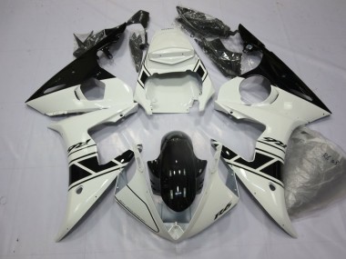 Noir & Blanc 2003-2004 Yamaha R6 Carénage Moto