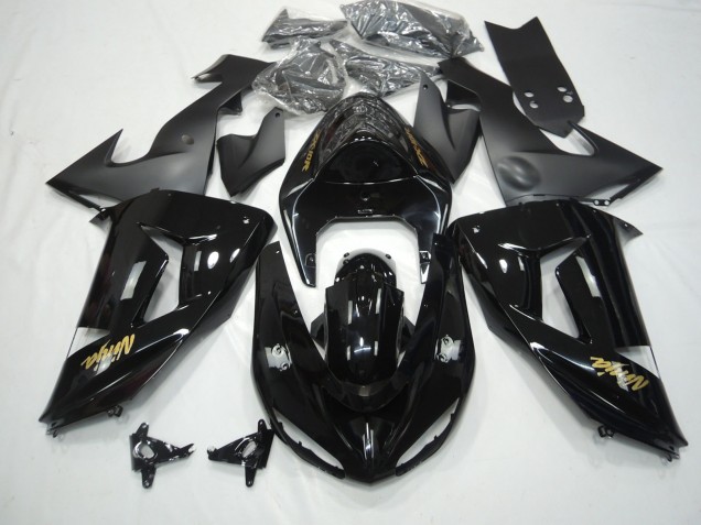 Noir Brillant 2006-2007 Kawasaki ZX10R Carénage Moto