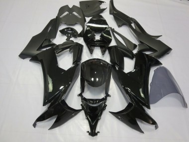 Noir Brillant 2008-2010 Kawasaki ZX10R Carénage Moto