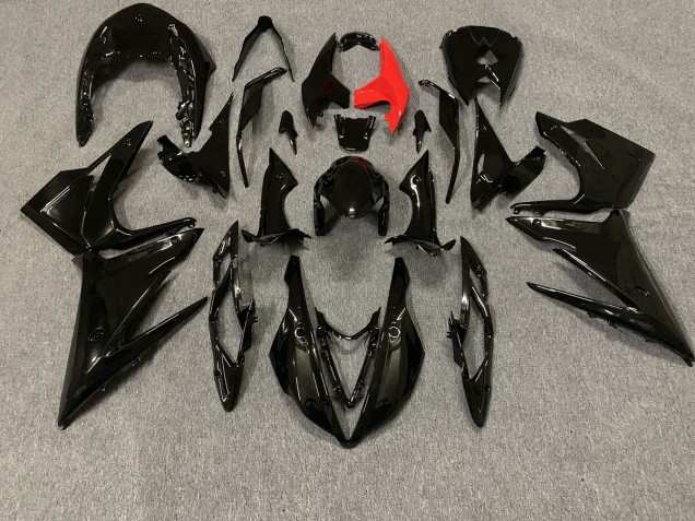 Noir Brillant 2013-2016 Triumph Daytona 675 Carénage Moto Noir Brillant 2013-2016 Triumph Daytona 675 Carénage Moto