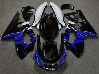 Noir Brillant Bleu & Blanc 1998-2007 Yamaha YZF600 Carénage Moto