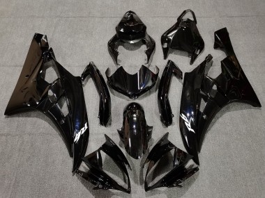 Noir Brillant & Bleu Nacré 2006-2007 Yamaha R6 Carénage Moto