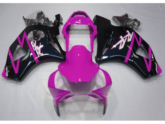 Noir Brillant & Rose 2002-2003 Honda CBR954RR Carénage Moto Noir Brillant & Rose 2002-2003 Honda CBR954RR Carénage Moto