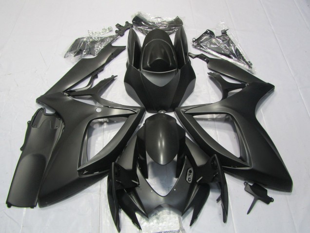 Noir Mat 2006-2007 Suzuki GSXR 600-750 Carénage Moto Noir Mat 2006-2007 Suzuki GSXR 600-750 Carénage Moto