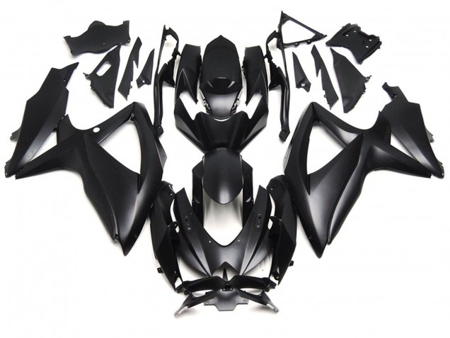 Noir Mat Profond 2008-2010 Suzuki GSXR 600-750 Carénage Moto Noir Mat Profond 2008-2010 Suzuki GSXR 600-750 Carénage Moto