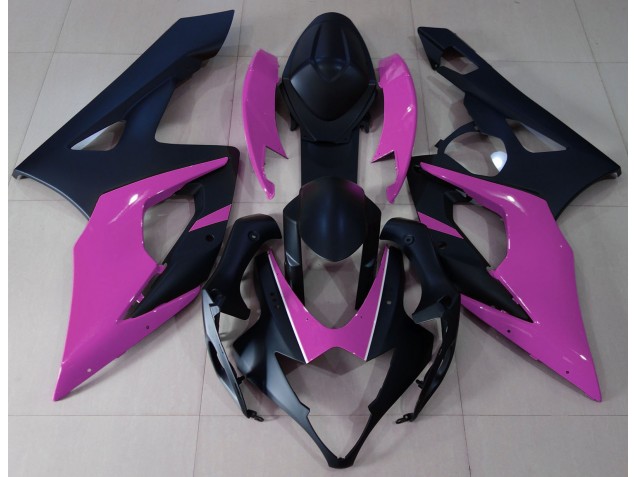 Noir Mat & Rose 2005-2006 Suzuki GSXR 1000 Carénage Moto Noir Mat & Rose 2005-2006 Suzuki GSXR 1000 Carénage Moto
