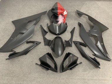 Noir Mat & Rouge 2008-2016 Yamaha R6 Carénage Moto
