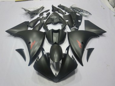 Noir Mat Rouge 2009-2011 Yamaha R1 Carénage Moto