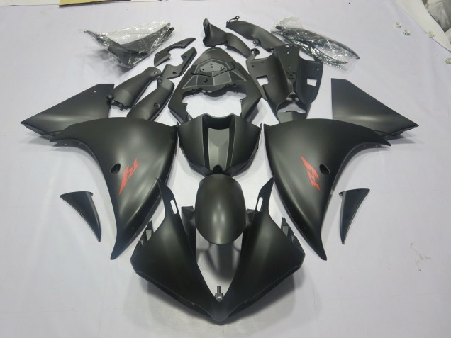 Noir Mat Rouge 2009-2011 Yamaha R1 Carénage Moto Noir Mat Rouge 2009-2011 Yamaha R1 Carénage Moto