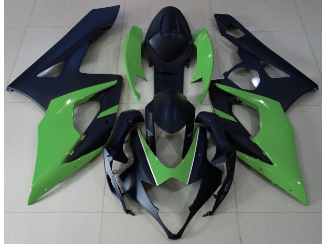 Noir Mat & Vert 2005-2006 Suzuki GSXR 1000 Carénage Moto Noir Mat & Vert 2005-2006 Suzuki GSXR 1000 Carénage Moto