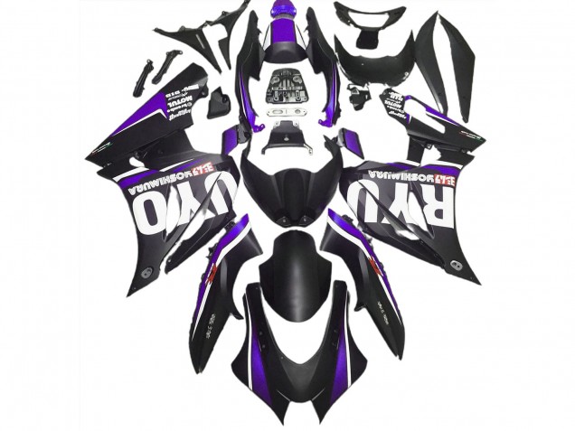 Noir Mat & Violet 2017-2023 Suzuki GSXR 1000 Carénage Moto Noir Mat & Violet 2017-2023 Suzuki GSXR 1000 Carénage Moto