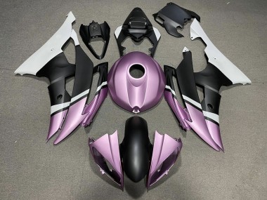Noir Mat & Violet Clair 2008-2016 Yamaha R6 Carénage Moto