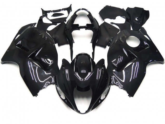 Noir Uni Brillant 1997-2007 Suzuki GSXR 1300 Carénage Moto Noir Uni Brillant 1997-2007 Suzuki GSXR 1300 Carénage Moto