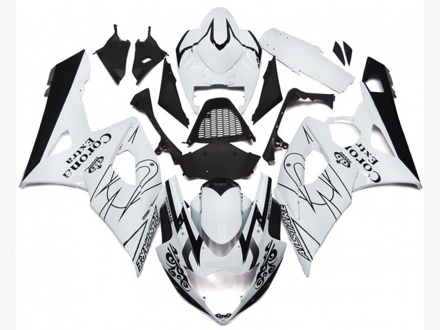 OEM Style Blanc Corona 2005-2006 Suzuki GSXR 1000 Carénage Moto OEM Style Blanc Corona 2005-2006 Suzuki GSXR 1000 Carénage Moto