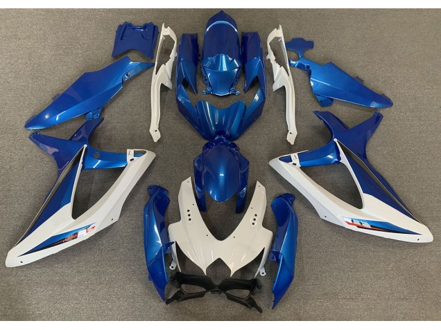OEM Style Bleu & Blanc 2008-2010 Suzuki GSXR 600-750 Carénage Moto OEM Style Bleu & Blanc 2008-2010 Suzuki GSXR 600-750 Carénage Moto