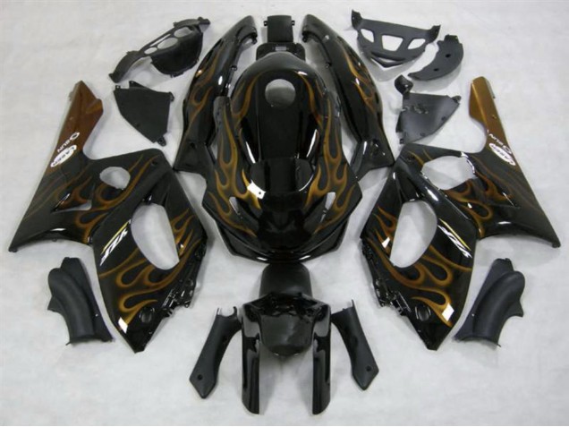 Or Flamme Brillant 1998-2007 Yamaha YZF600 Carénage Moto