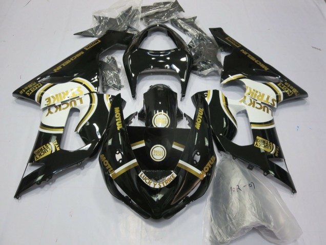 Or Ls 2005-2006 Kawasaki ZX6R Carénage Moto Or Ls 2005-2006 Kawasaki ZX6R Carénage Moto