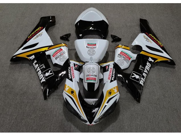 Or Playboy 2005-2006 Kawasaki ZX6R Carénage Moto Or Playboy 2005-2006 Kawasaki ZX6R Carénage Moto