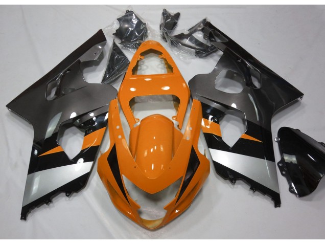 Orange & Argent 2004-2005 Suzuki GSXR 600-750 Carénage Moto Orange & Argent 2004-2005 Suzuki GSXR 600-750 Carénage Moto