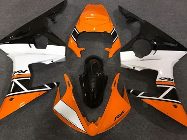 Orange Blanc & Noir 2003-2004 Yamaha R6 Carénage Moto