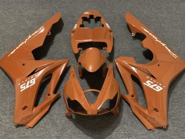 Orange Brillant 2006-2008 Triumph Daytona 675 Carénage Moto