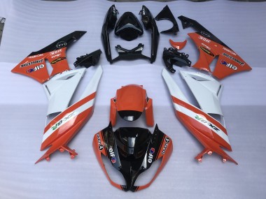 Orange Brillant & Logos 2009-2012 Kawasaki ZX6R Carénage Moto