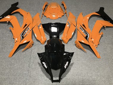 Orange Brillant & Logos 2011-2015 Kawasaki ZX10R Carénage Moto