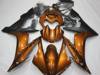 Orange Brillant & Noir 2004-2006 Yamaha R1 Carénage Moto