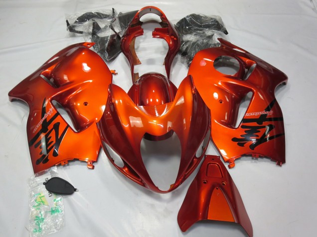 Orange Brûlée 1997-2007 Suzuki GSXR 1300 Carénage Moto Orange Brûlée 1997-2007 Suzuki GSXR 1300 Carénage Moto