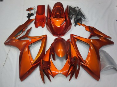 Orange Brûlée 2006-2007 Suzuki GSXR 600-750 Carénage Moto