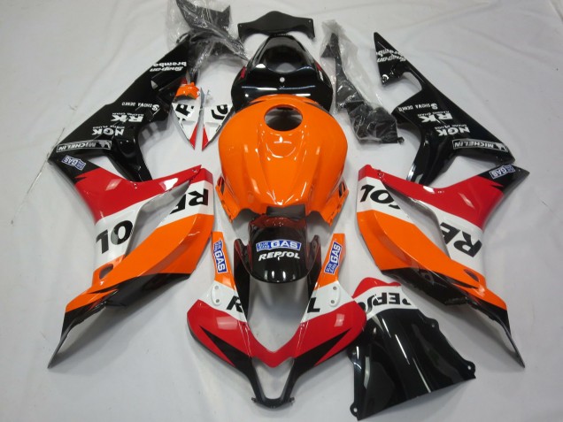 Orange Clair Repsol 2007-2008 Honda CBR600RR Carénage Moto Orange Clair Repsol 2007-2008 Honda CBR600RR Carénage Moto
