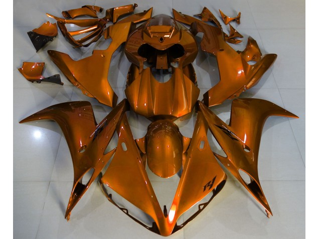 Orange Foncé 2004-2006 Yamaha R1 Carénage Moto Orange Foncé 2004-2006 Yamaha R1 Carénage Moto