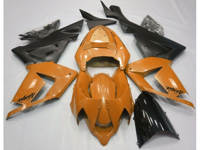 Orange Perle & Noir 2004-2005 Kawasaki ZX10R Carénage Moto Orange Perle & Noir 2004-2005 Kawasaki ZX10R Carénage Moto