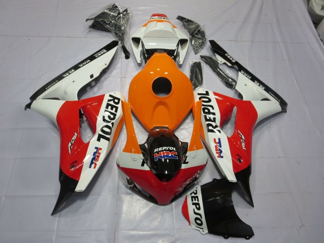 Orange Repsol 2006-2007 Honda CBR1000RR Carénage Moto Orange Repsol 2006-2007 Honda CBR1000RR Carénage Moto