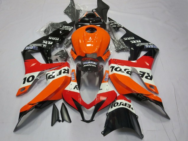 Orange Vif Repsol 2007-2008 Honda CBR600RR Carénage Moto Orange Vif Repsol 2007-2008 Honda CBR600RR Carénage Moto